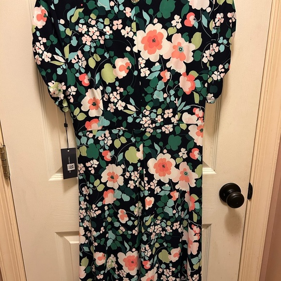 Tommy Hilfiger NWT Sz 8 Navy Blue & Multi Color Floral Dress - Picture 12 of 15
